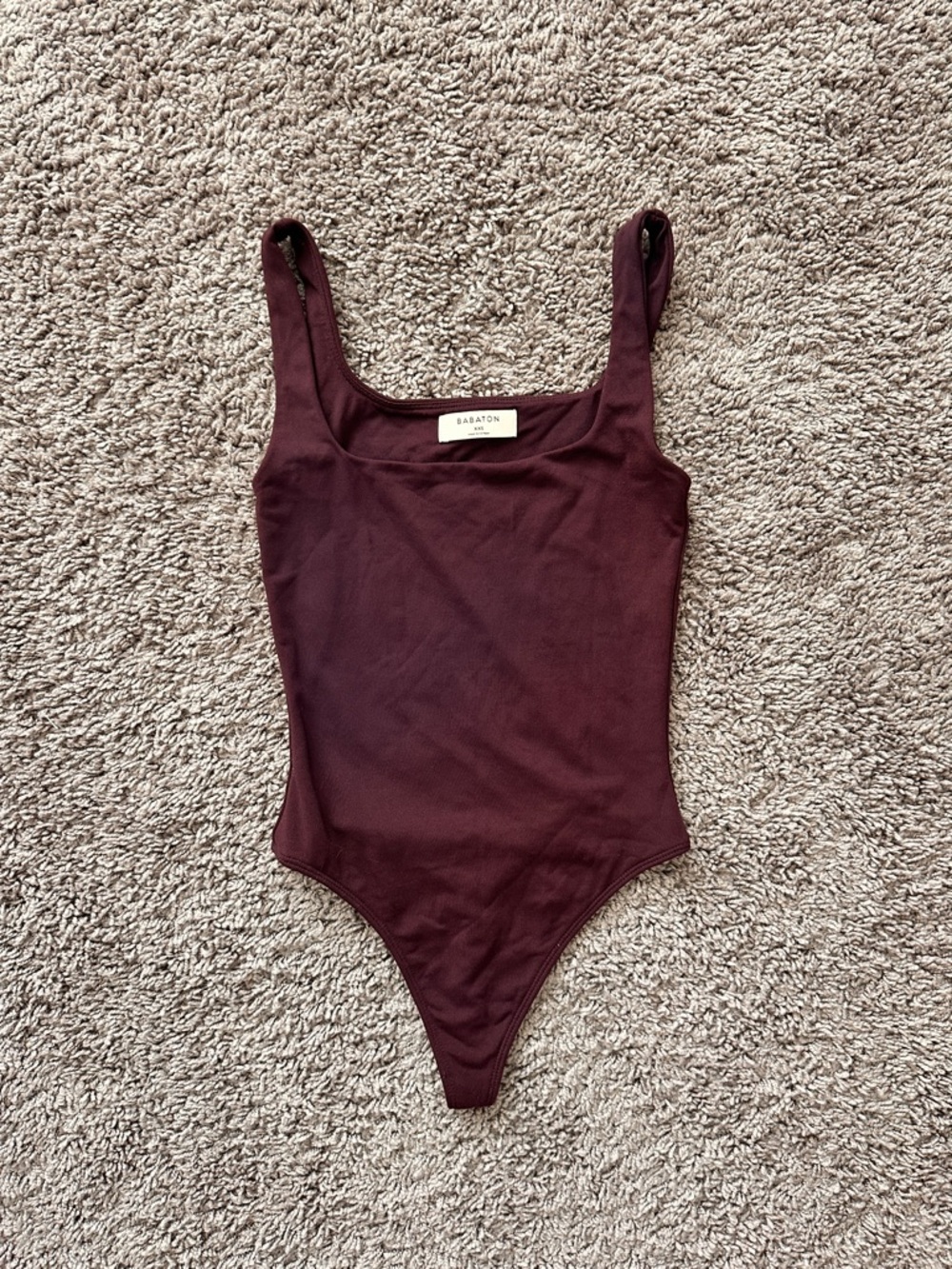 Aritzia One-Piece Bodysuit in Wine